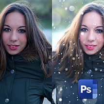 Как сделать снег на фото в Фотошопе