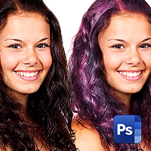 Как изменить цвет волос в Фотошопе