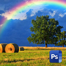 Как добавить радугу на фото с помощью Фотошопе