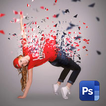 Как создать эффект рассыпающегося фото в Adobe Photoshop