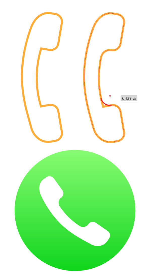 Создание иконок приложений «Телефон», «Сообщения», «Пульт» 