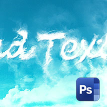Как сделать надпись из облаков в Фотошопе