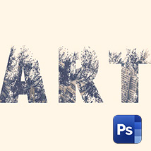 Как сделать типографический эффект двойной экспозиции в Adobe Photoshop