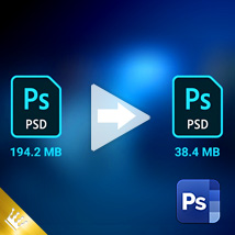 Как уменьшить размер PSD файла?