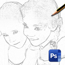 Как превратить фото в рисунок карандашом в Фотошопе