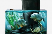 Креативная яркая упаковка резиновых сапог Fisherman